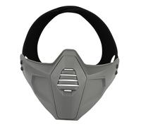 Maschera Tattica, Mezza Maschera per Protezione del Viso, Maschera Softair, per Sport All'Aperto Giochi Tattici e Giochi Cs(Gray)