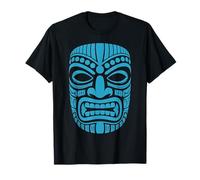 Maschera Tiki Polinesiana Tribale Grafica Retro Vintage Surf Art Maglietta