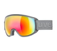 Maschera Uvex Topic Full Mirror Spheric grigio opaco con lente a specchio arcobaleno