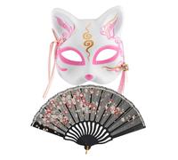 Maschera Tradizionale Giapponese Da Festa in Per Spettacoli Teatrali