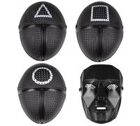 Maschera triangolo, quadrato, cerchio o leader, 4 motivi da scegliere, soldato, guardia, giocatore, maschera facciale, maschera gioco coreano, gioco, costume, carnevale, festa a tema (triangolo)