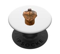 Maschera tribale africana con design rituale dell'Africa occidentale PopSockets PopGrip Adesivo