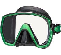 Maschera Tusa Freedom HD Per Immersioni E Snorkeling Nera Verde M-1001QB-EG