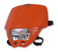 Maschera UFO Omologata Cruiser Arancione PF01707-127 Per Moto Ricambi Accessori