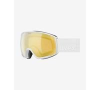 Maschera Uvex Victorious S CV bianco opaco con lente specchiata Mirror Gold