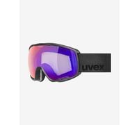 Maschera Uvex Victorious S CV nero opaco con lente specchiata Mirror Blue