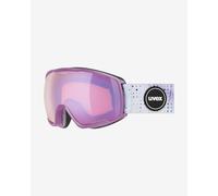 Maschera Uvex Victorious S CV nero opaco con lente specchiata Mirror Lilac