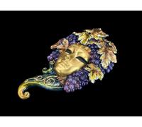 MASCHERA VENEZIANA COLORATA CON UVA VERONESE WU75052VC