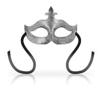 Maschera Veneziana Erotica Ohmama Fleur de Lis - Argento