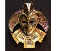 Maschera Veneziana indossabile Jolly uomo decorativa carnevale Venezia original