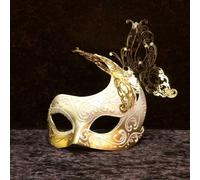 Maschera veneziana mezzo volto DEA KALIMA donna unisex indossabile Made in Italy
