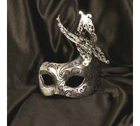 Maschera veneziana mezzo volto DEA KALIMA donna unisex indossabile Made in Italy