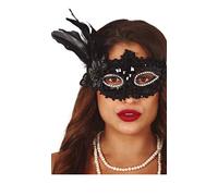 Maschera Veneziana Nera Paillette