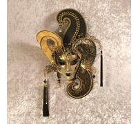 Maschera Veneziana ORFEO Dama con Filigrana Dipinta a Mano Decorazione Parete