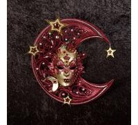 Maschera Veneziana Originale Maschere Carnevale Venezia Artigianale Luna Lusso
