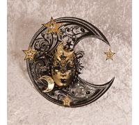 Maschera Veneziana Originale Maschere Carnevale Venezia Artigianale Luna Lusso