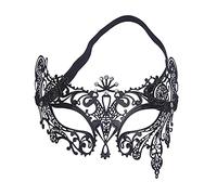Maschera Veneziana Sexy Maschere Ballo In Maschera Nere La Maschera Di Diamante Sexy In Metallo Nero Si Adatta A Feste In Maschera,Matrimoni,Palcoscenici,Carnevale,Passerelle,Feste Di Moda