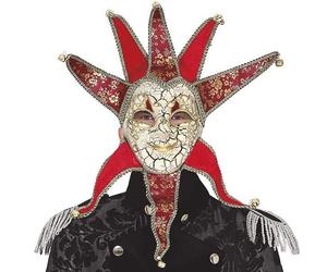 MASCHERA VENEZIANA UOMO ROSSA