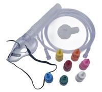 MASCHERA VENTURI con 7 Diluitori da 24%, 26%, 28%, 31%, 35%, 40%, 50% (L)