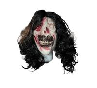 Maschera Victoria Bianca (con Bocca Chiusa - Apribile con Taglio Facile) -Killer Costume Horror Halloween Cosplay "