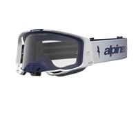 Maschera VISION 8 AMBER Bianco Blu ALPINESTARS - UN: UN