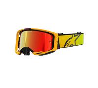 §Maschera Cross Alpinestars Vision 8 Corp Giallo-Rosa-Mirror Red§