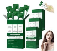 Maschera viso a bolle di Centella Asiatica, maschere idratanti nutrienti,schiuma da 10 secondi,idratante,detergente profondo e maschera in schiuma che riduce i pori per tutti i tipi di pelle (3Pezzo)