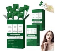 Maschera viso a bolle di Centella Asiatica, maschere idratanti nutrienti,schiuma da 10 secondi,idratante,detergente profondo e maschera in schiuma che riduce i pori per tutti i tipi di pelle (2Pezzo)