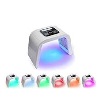Maschera viso a LED a 7 colori, maschera professionale per la cura della pelle con tecnologia di terapia della luce, dispositivo di bellezza per la cura quotidiana della pelle, pieghevole a LED per la