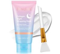 Maschera Viso al Collagene - Idratazione Intensa, Migliora l'Elasticità della Pelle, Riduce Rughe e Linee Sottili, Adatta a Tutti i Tipi di Pelle, Collagen Night Wrapping Mask