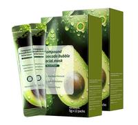 Maschera viso all'avocado, argilla purificante con bolle - Maschera di fango all'avocado delicata sulla pelle, idratante e nutriente, migliora la pelle ruvida, adatta a tutti i tipi di pelle