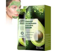 Maschera viso all'avocado, argilla purificante con bolle - Maschera di fango all'avocado delicata sulla pelle, idratante e nutriente, migliora la pelle ruvida, adatta a tutti i tipi di pelle