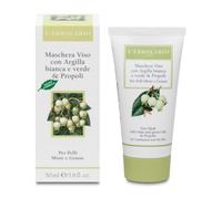 L'Erbolario Maschera Viso All'Argilla E Alla Propoli Pelli Miste E Grasse, 50ml