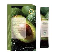 Maschera viso Avocado 4 scatole, 48 maschere per bolla avocado, maschera per la pulizia profonda dei pori, rimozione della schiuma, detergente nutriente per pori per la cura del viso, maschere per il