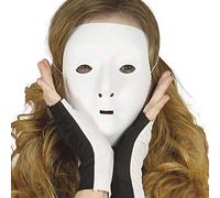 Maschera viso bianca da decorare o pitturare in pvc