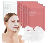 Maschera viso da donna coreano Sheet Mask | Overnigh Maschera viso per la notte, maschere per il viso lenitive, idratante, trattamento per la casa, 30 g x5ea