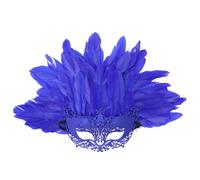 Maschera Viso Da Masquerade Per Donna Costume Cosplay Piumato Per Halloween