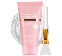 Maschera viso da notte al collagene, peel off, avvolgente, idratazione profonda, riduce le rughe e migliora l'elasticità della pelle, pennello incluso, 75 ml