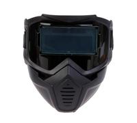 Maschera Viso da Saldatore Protettiva con Oscuramento Automatico ad Energia | Visiera Integrale per Saldatura per Saldatura TIG Taglio al Plasma Lavorazione Metalli Garage Cant