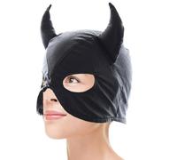 Maschera Viso Divertente Cappuccio Testa In Pelle PU Traspirante Regolabile
