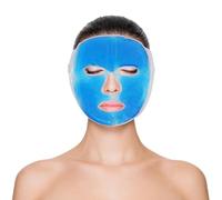 Maschera viso gel caldo o freddo riutilizzabile maschera di rilassamento terapia caldo o freddo -tasca comprimere contro l'emicrania, effetto rilassante, favorisce la circolazione sanguigna - Sun