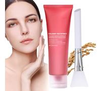 Maschera viso idratante | Tightening Face Masque - Peel-Off Pack con pennello applicatore per pelle secca cura invernale donna ragazza idea regalo viaggio matrimonio