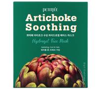 Maschera viso idrogel lenitiva al carciofo Petitfee, 5 fogli da 32 g ciascuno