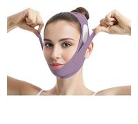 Maschera Viso in Forma a V Maschera facciale lifting regolabile a forma di V, benda modellante riutilizzabile for il viso, utilizzata for rassodare doppio mento(PURPLE)