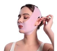 Maschera Viso in Forma a V Maschera for dormire traspirante e regolabile for modellare il viso, benda elastica dimagrante a V, strumento for la cura della pelle