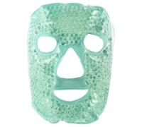 Maschera Viso in Gel Riutilizzabile Verde per Donna, Caldo Freddo | Lavabile, Terapia Termica, Aiuta Sonno, per Viso e Contorno Occhi