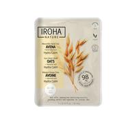 Iroha Nature - Maschera idratante lenitiva alla farina d'avena | Idratazione profonda | Riduce il rossore | Ingredienti naturali al 98% | Vegano e biodegradabile al 100%.