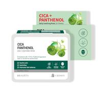 Maschera Viso Lenitiva Idratante Con Centella/Confezione da 30 pz/Ideale per Pelle Secca e Sensibile/Beausta Cicarecipe Daily Soothing Care Mask/K-Beauty/Skincare Coreana