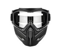 Maschera viso moto antiappannamento,Schermo Antivento Con Occhiali Staccabili | Schermo Facciale 2 In 1 Regolabile Per Saldatura | Per Sci, Saldatura, Ciclismo, Lavoro, Giardinaggio