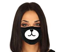 Maschera viso nera stampa muso cane